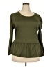 Unbranded Green 3/4 Sleeve Top Size 2XL - photo 1