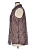 Liz Claiborne 100% Polyester Tweed Brown Sleeveless Blouse Size XL - photo 5