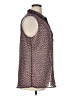 Liz Claiborne 100% Polyester Tweed Brown Sleeveless Blouse Size XL - photo 4