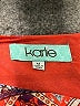 Karlie 100% Polyester Print Orange Casual Dress Size M - photo 7