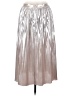 Devlin 100% Polyester Metallic Silver Casual Skirt Size 2 - photo 2