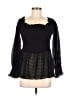 Pink Lily 100% Polyester Black Long Sleeve Blouse Size M - photo 1