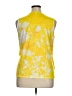 Coldwater Creek 100% Polyester Yellow Sleeveless Blouse Size 16 - photo 2