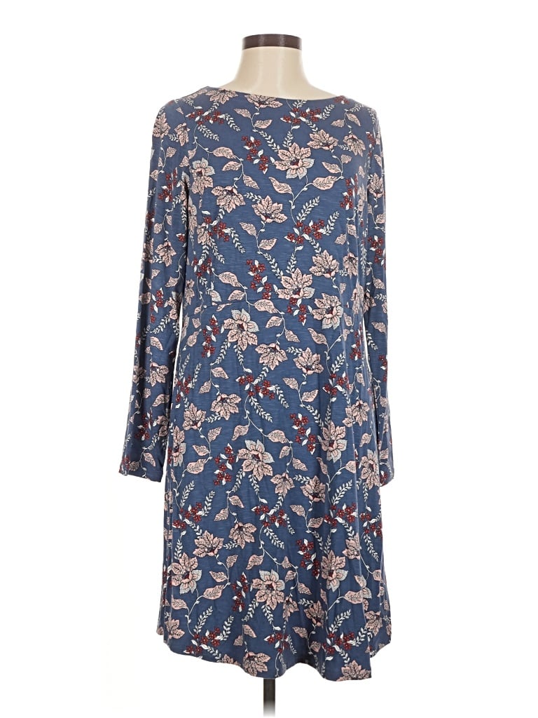 Pre-owned Jjill Casual Dress In Blue
