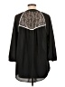 Signature Studio 100% Polyester Black 3/4 Sleeve Blouse Size L - photo 2