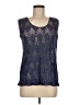 Nikki Poulos Blue Sleeveless Blouse Size M - photo 1