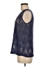 Nikki Poulos Blue Sleeveless Blouse Size M - photo 5