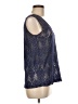 Nikki Poulos Blue Sleeveless Blouse Size M - photo 4