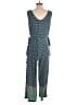 Max Studio Argyle Blue Jumpsuit Size S - photo 2