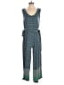 Max Studio Argyle Blue Jumpsuit Size S - photo 1