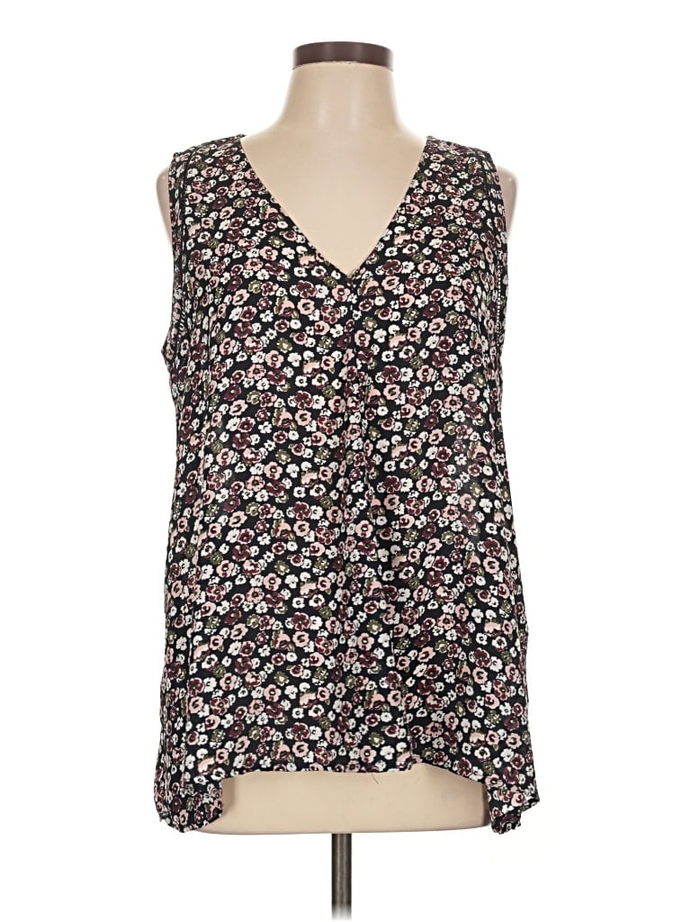Pre-owned Joe Fresh Sleeveless Blouse In Black