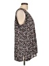 Joe Fresh 100% Polyester Black Sleeveless Blouse Size L - photo 4