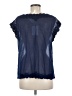 Joie 100% Cotton Blue Short Sleeve Blouse Size M - photo 2
