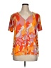 Cato Orange Short Sleeve Blouse Size XL - photo 1