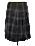 GUNEX Plaid Gray Wool Skirt Size 6 - photo 2