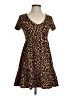 Blue Rain Animal Print Brown Casual Dress Size XS - photo 1