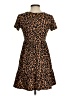 Blue Rain Animal Print Brown Casual Dress Size XS - photo 2