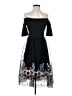 Just Me 100% Polyester Black Cocktail Dress Size S - photo 1