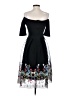 Just Me 100% Polyester Black Cocktail Dress Size S - photo 2