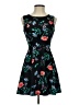 Trixxi Floral Black Casual Dress Size 1 - photo 1