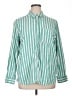Universal Thread Stripes Green Long Sleeve Button-Down Shirt Size XL - photo 1