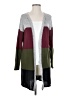 Assorted Brands Color Block Burgundy Cardigan Size S - photo 1