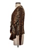 Lulus 100% Polyester Brown Long Sleeve Blouse Size S - photo 5