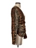 Lulus 100% Polyester Brown Long Sleeve Blouse Size S - photo 4