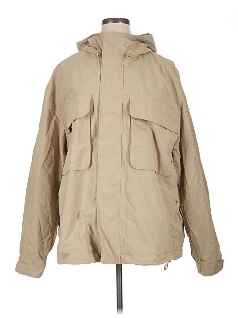 Pre-owned H&m Windbreaker Jacket In Tan