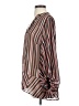 CAbi 100% Polyester Stripes Brown Long Sleeve Blouse Size S - photo 5