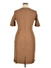 Lands' End Polka Dots Brown Casual Dress Size 14 - photo 2