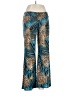 Kala Animal Print Teal Blue Casual Pants Size L - photo 1