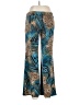 Kala Animal Print Teal Blue Casual Pants Size L - photo 2