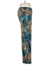 Kala Animal Print Teal Blue Casual Pants Size L - photo 4