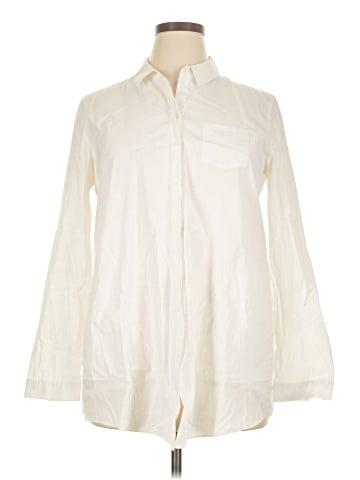 Lafayette 148 New York Long Sleeve Button-Down Shirt (view 1)