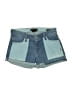Genetic Denim Color Block Blue Denim Shorts Size 24 waist - photo 1