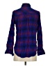 Rails 100% Rayon Plaid Purple Long Sleeve Button-Down Shirt Size XS - photo 2