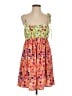Glamorous 100% Polyester Tropical Orange Casual Dress Size S - photo 1