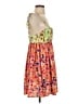Glamorous 100% Polyester Tropical Orange Casual Dress Size S - photo 4
