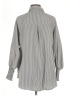Unbranded Stripes Gray Long Sleeve Blouse Size M - photo 2