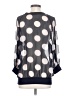 West Kei Polka Dots Gray 3/4 Sleeve Blouse Size S - photo 2