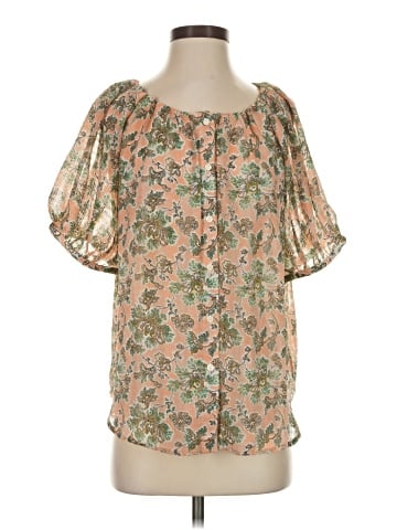 Ann Taylor Short Sleeve Blouse (view 1)
