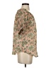 Ann Taylor 100% Polyester Paisley Floral Multi Color Tan Short Sleeve Blouse Size S - photo 4