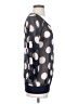 West Kei Polka Dots Gray 3/4 Sleeve Blouse Size S - photo 4