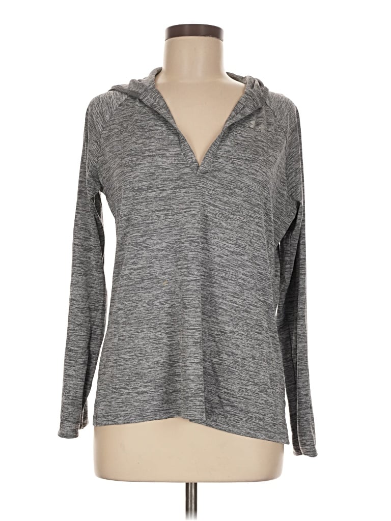 Pre-owned Under Armour Long Sleeve Henley Shirt In Gray