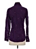Gap 100% Polyester Polka Dots Purple Long Sleeve Blouse Size XS - photo 2