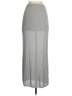 Unbranded 100% Polyester Solid Gray Casual Skirt Size S - photo 2