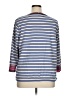 CAbi Stripes Blue Pullover Sweater Size XL - photo 2