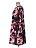 ECI 100% Polyester Print Burgundy Casual Dress Size L - photo 5