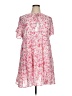 Unbranded 100% Polyester Floral Pink Casual Dress Size XL - photo 1